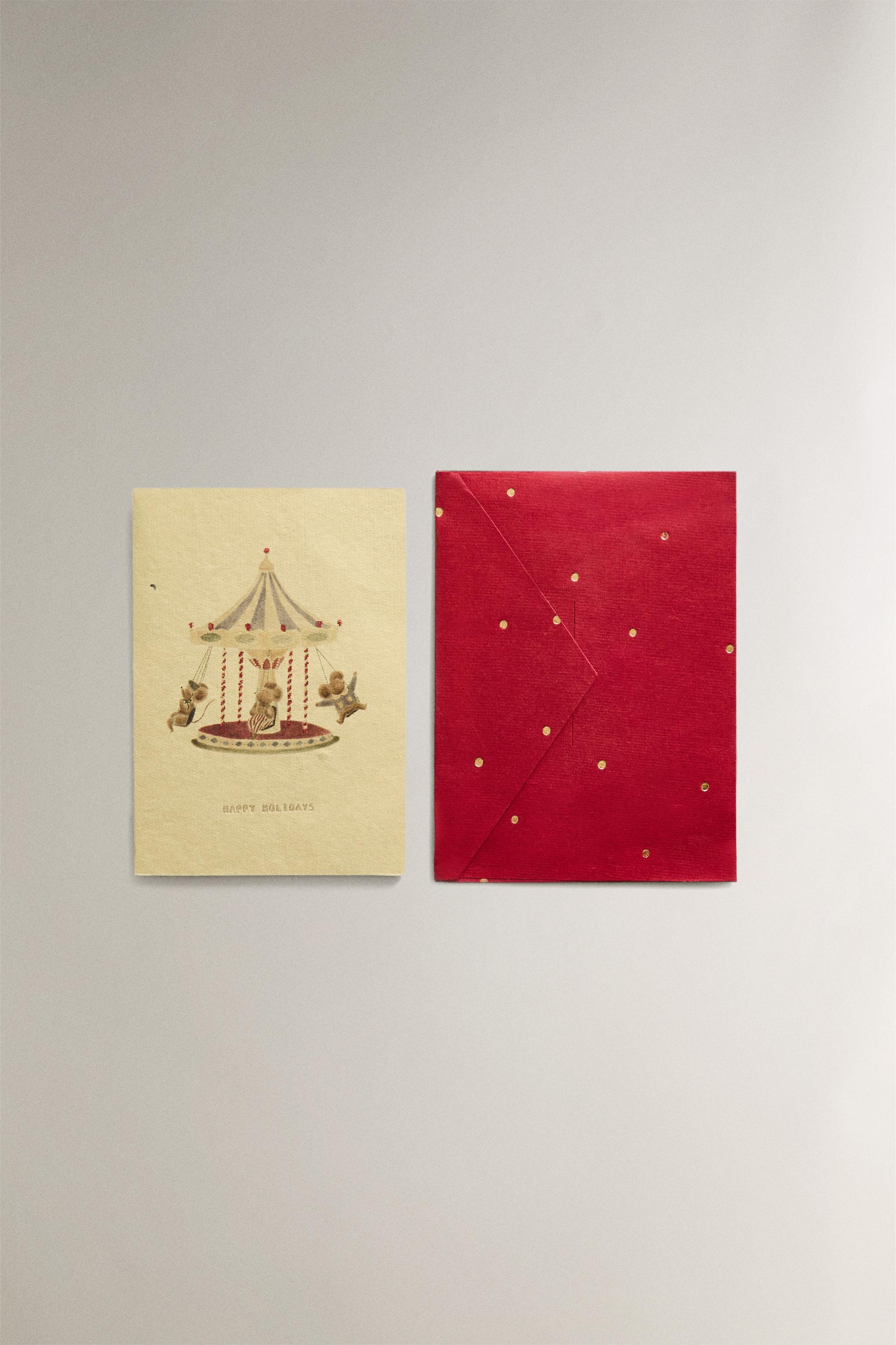 SET OF CHRISTMAS MICE POSTCARDS (SET OF 6)